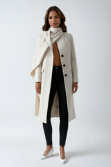 Blazer Scarf Collar Jacket