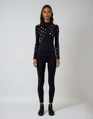 Chic Hollow Mock Neck Knit Pullover