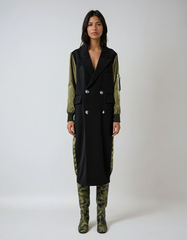 Color-block Trench Jacket