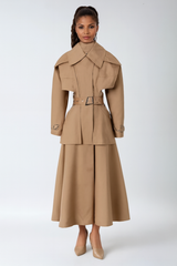 Cut-out Trench Coat