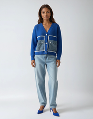 Denim Pocket Sweater