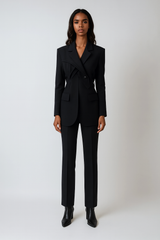 Double-Breasted Structured Blazer