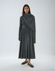 High Wist Scarf Collar Set