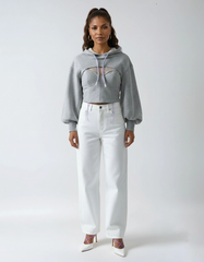 Hollow Batwing Hoodie Set