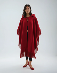 Loose Fit Hooded Cloak