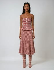 Plaid Camis Skirt Set