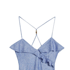 Summer Chic Blue Midi Dress