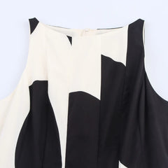 Boho Pleated Print Mini Dress