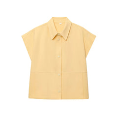 Summer Cape Shoulder Sleeveless Top Casual Chic