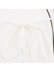 Lace-up V-neck Top & Wide-leg Pants Set – Elegant Spring Statement