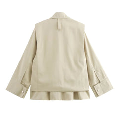 Early Autumn Casual Lapel Vest Jacket