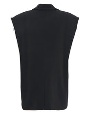 Blue Denim Casual Vest