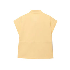 Summer Cape Shoulder Sleeveless Top Casual Chic