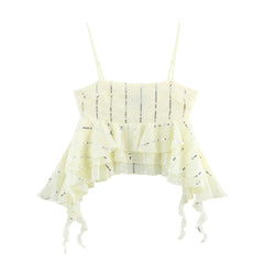 Layered Bead Strap Set – Slash Neck Top & Drawstring Skirt Co-ord