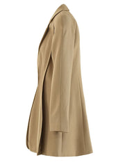 Khaki Irregular Spliced Blazer – Flexible Jersey Drape
