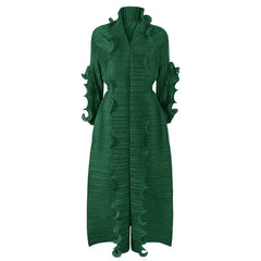 Emerald Green Ruffle Maxi Dress