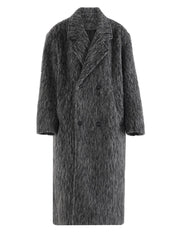 Thick Gray Woolen Coat – Classic Warmth in Cotton-poly Blend