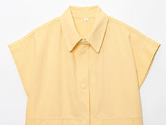 Summer Cape Shoulder Sleeveless Top Casual Chic