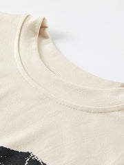 Apricot Trompe-l’œil Corset-Print Knit Maxi Dress