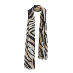 Autumn Animal Print Silk-Feel Scarf