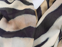 Autumn Animal Print Silk-Feel Scarf