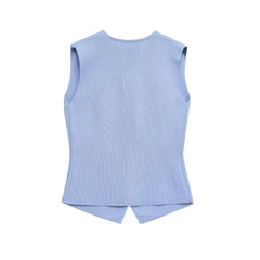 High-Waist Patchwork Skirt Set