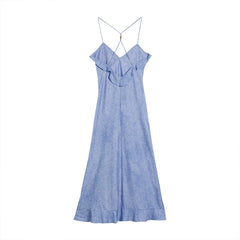 Summer Chic Blue Midi Dress