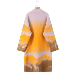Tie-Dye Sweater Coat – Casual Elegance Redefined