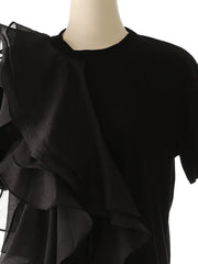Irregular Ruffles T-shirt