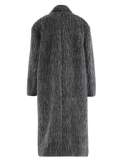 Thick Gray Woolen Coat – Classic Warmth in Cotton-poly Blend