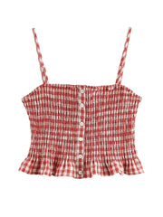 Plaid Camis Skirt Set