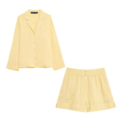 Summer Blouse & Shorts Set