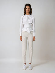 Chic White Puff Sleeve Blouse