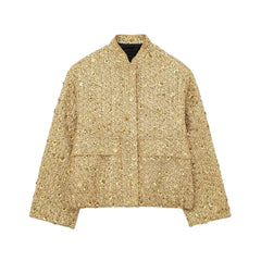 Women’s Gold Sequin Coat