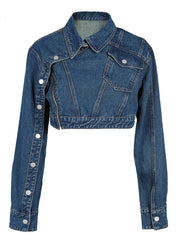 Asymmetric Denim Jacket