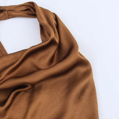 Halter Backless Dress – Casual Elegant Summer Midi