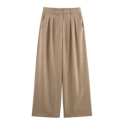 Striped Buttoned Pants Set