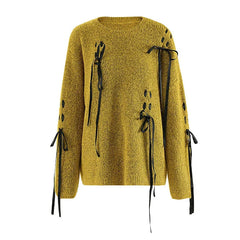 Purple Ribbons Sweater