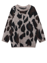 Leopard Knit Sweater