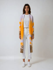 Tie-Dye Sweater Coat – Casual Elegance Redefined