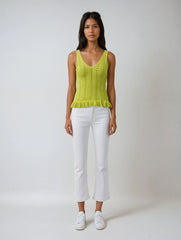 Women’s V-Neck Hollow Crochet Sling Blouse