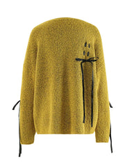 Purple Ribbons Sweater