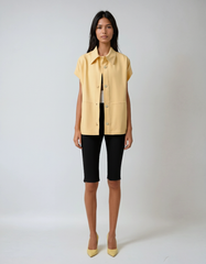 Summer Cape Shoulder Sleeveless Top Casual Chic