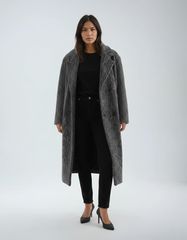 Thick Gray Woolen Coat – Classic Warmth in Cotton-poly Blend