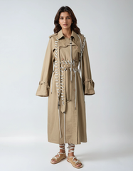 Trench Lapel Windbreaker Jacket