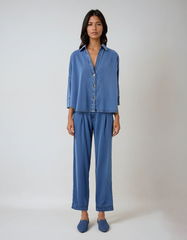 Wide Sleeve Denim Shirt – Spring European-casual Edition