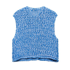 Knitted Vest Sweater Casual V-Collar Waistcoat