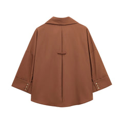 Loose-Fit Turn-Down Collar Shirt