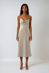 Slip Long Patchwork Dress