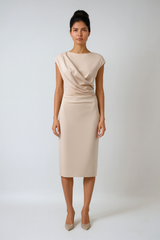 Ruched Mini Dress – Pink Sleeveless Summer Silhouette
